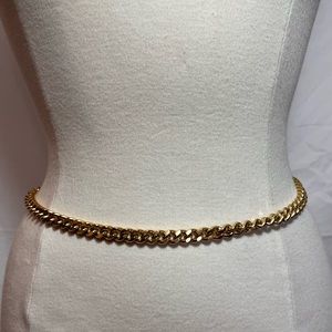 Gold Toned Vintage Thick Chain Belt